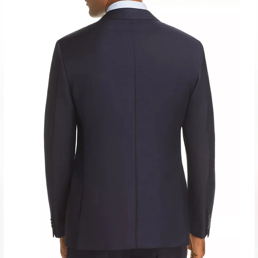 John‎ Varvatos Star USA Stretch Wool Notch Collar Slim Suit Jacket in black 42 R